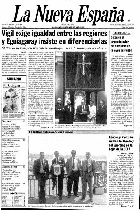Portada Viernes 12 de  de 1991
