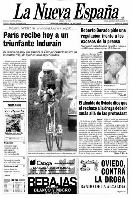 Portada Domingo 28 de  de 1991