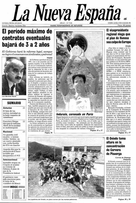 Portada Lunes 29 de  de 1991