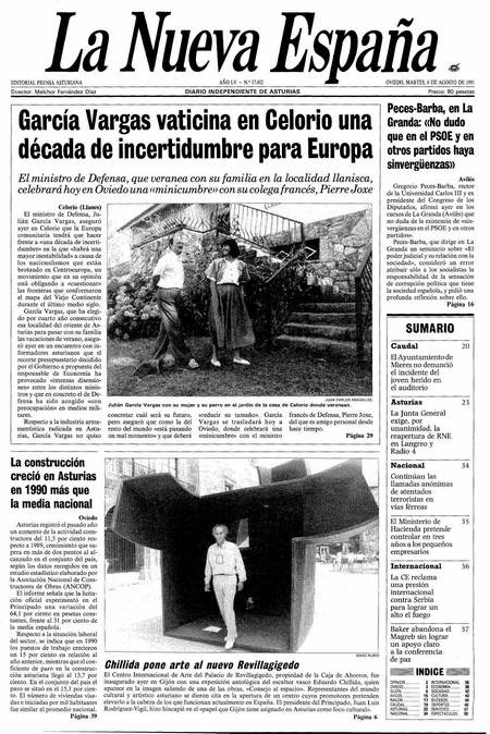 Portada Martes 6 de  de 1991