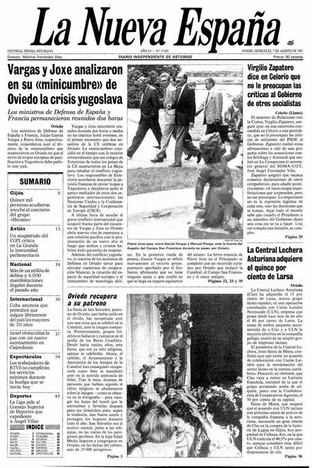Portada Miércoles 7 de  de 1991