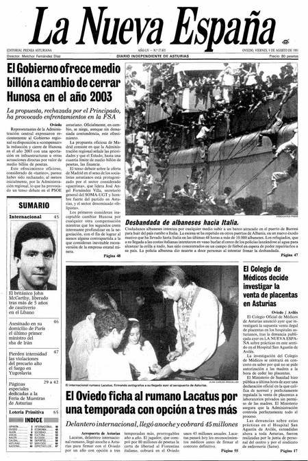 Portada Viernes 9 de  de 1991