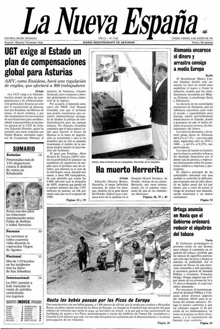 Portada Viernes 16 de  de 1991