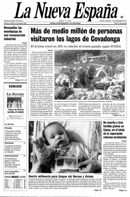 Portada Domingo 1 de  de 1991
