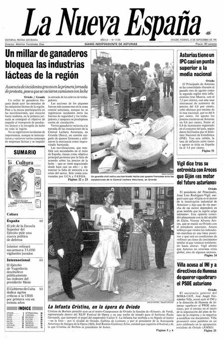 Portada Viernes 13 de  de 1991