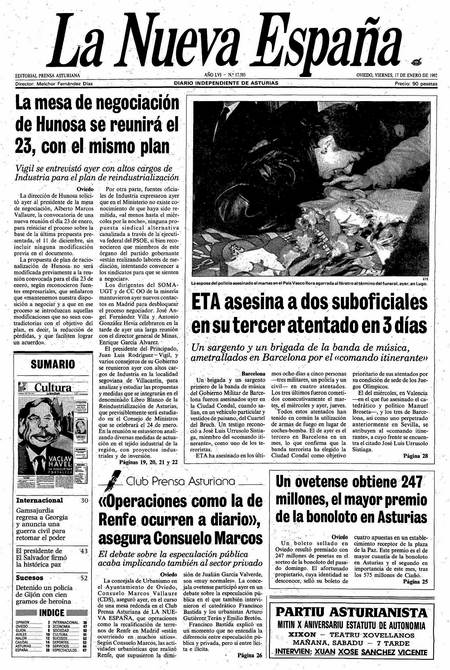 Portada Viernes 17 de  de 1992