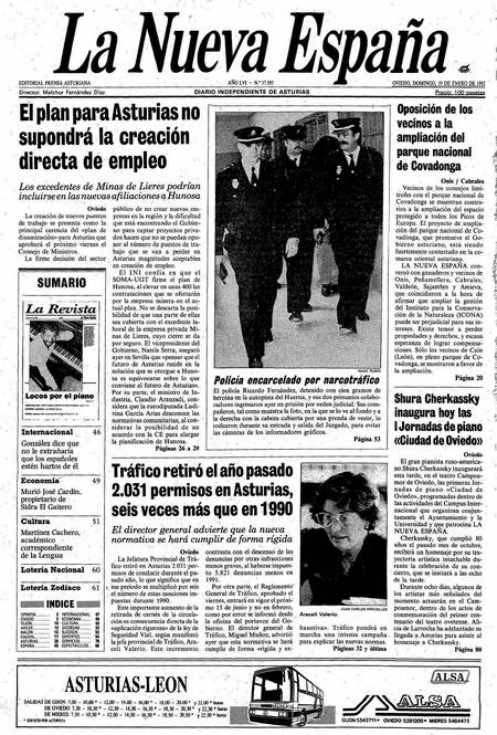 Portada Domingo 19 de  de 1992