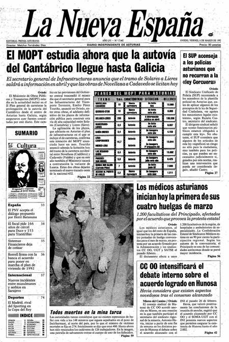 Portada Viernes 6 de  de 1992