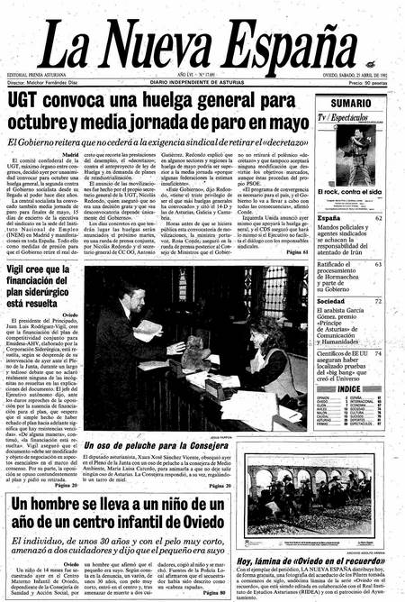 Portada Sábado 25 de  de 1992