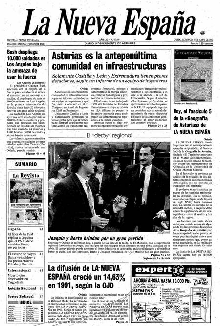 Portada Domingo 3 de  de 1992