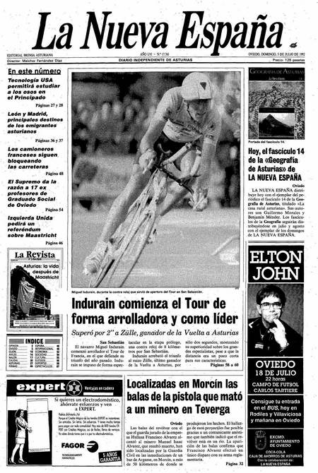 Portada Domingo 5 de  de 1992