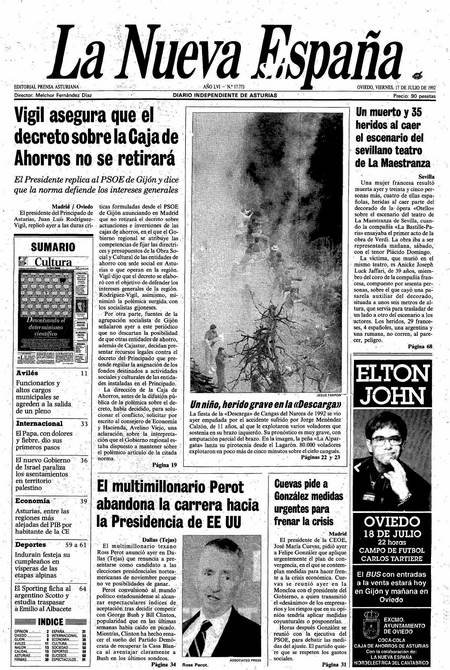 Portada Viernes 17 de  de 1992