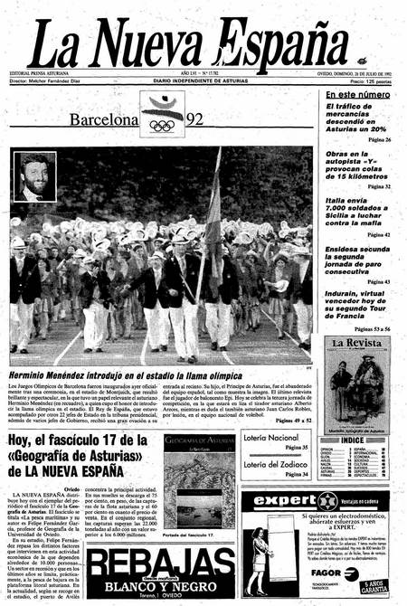 Portada Domingo 26 de  de 1992