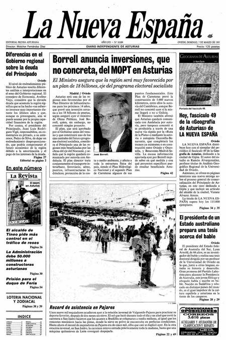 Portada Domingo 7 de  de 1993