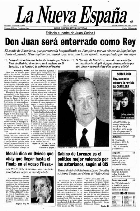 Portada Viernes 2 de  de 1993