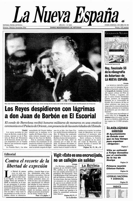 Portada Domingo 4 de  de 1993