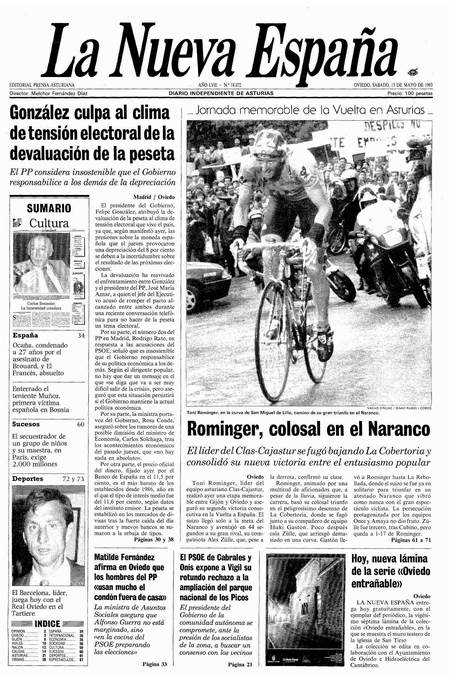 Portada Sábado 15 de  de 1993