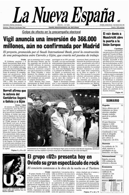 Portada Miércoles 19 de  de 1993