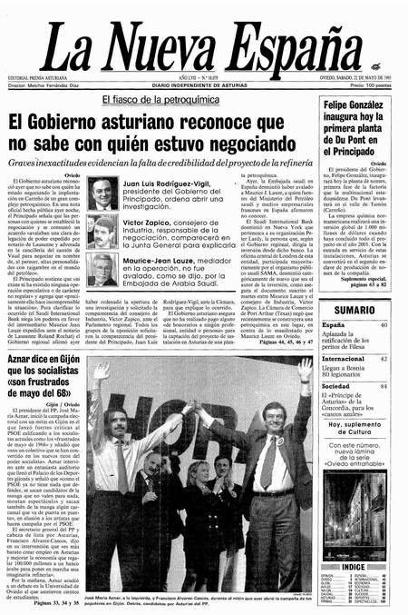 Portada Sábado 22 de  de 1993
