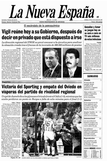 Portada Lunes 24 de  de 1993