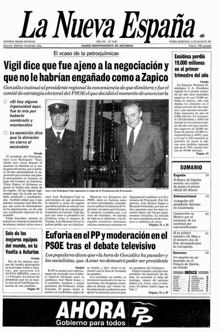 Portada Miércoles 26 de  de 1993