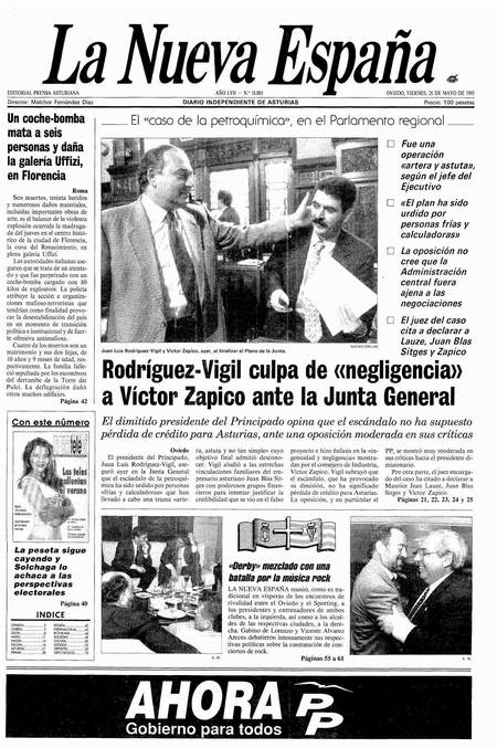 Portada Viernes 28 de  de 1993