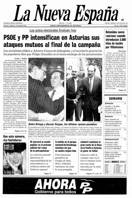 Portada Viernes 4 de  de 1993
