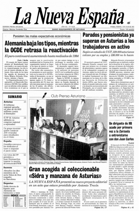 Portada Viernes 2 de  de 1993