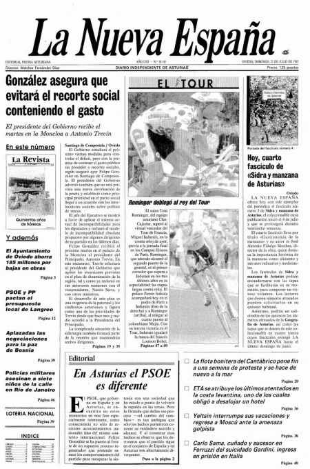 Portada Domingo 25 de  de 1993