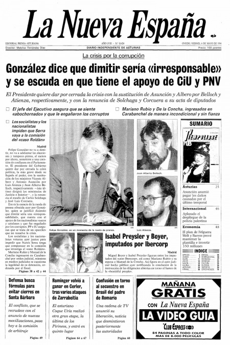 Portada Viernes 6 de  de 1994