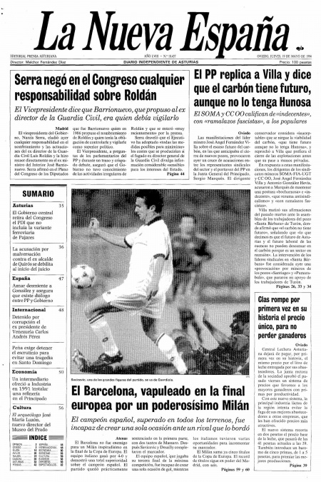 Portada Jueves 19 de  de 1994