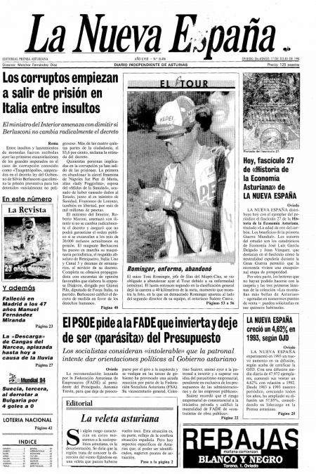 Portada Domingo 17 de  de 1994