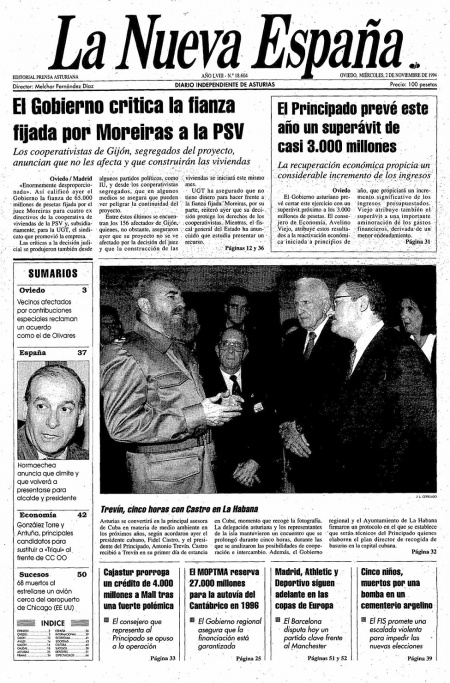Portada Miércoles 2 de Noviembre de 1994