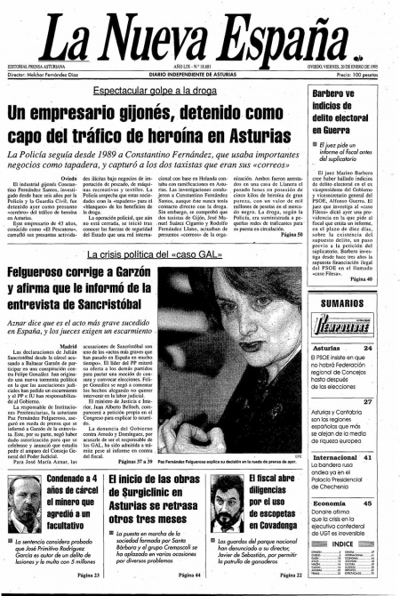 Portada Viernes 20 de  de 1995
