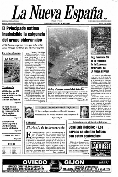 Portada Domingo 12 de  de 1995