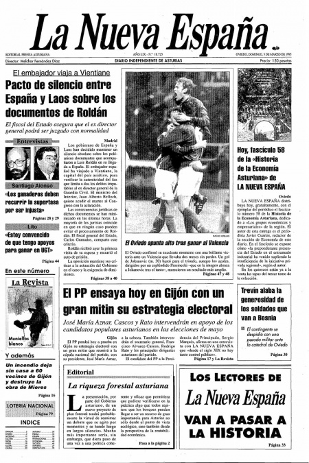 Portada Domingo 5 de  de 1995