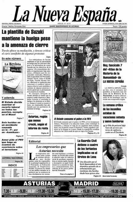 Portada Domingo 23 de  de 1995