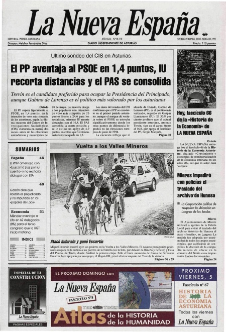 Portada Viernes 28 de  de 1995