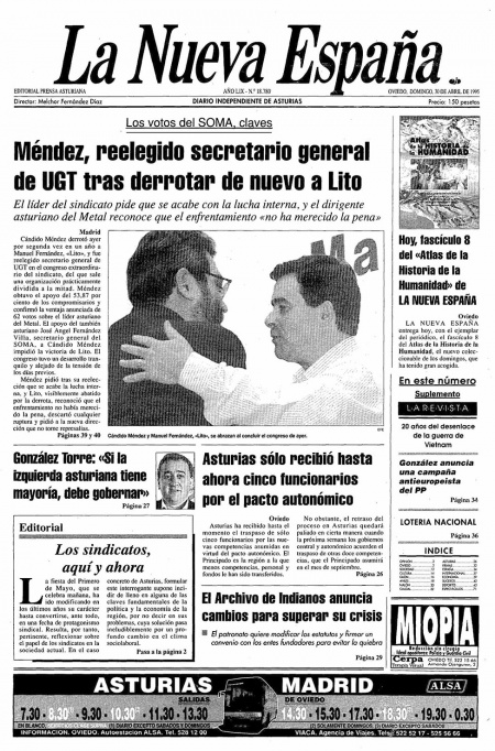 Portada Domingo 30 de  de 1995