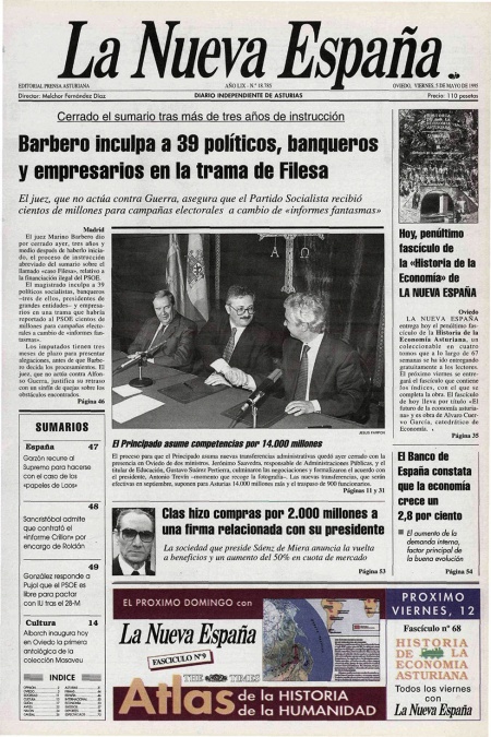 Portada Viernes 5 de  de 1995
