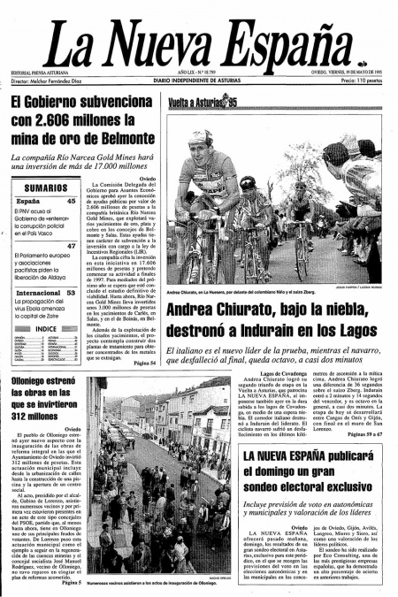 Portada Viernes 19 de  de 1995