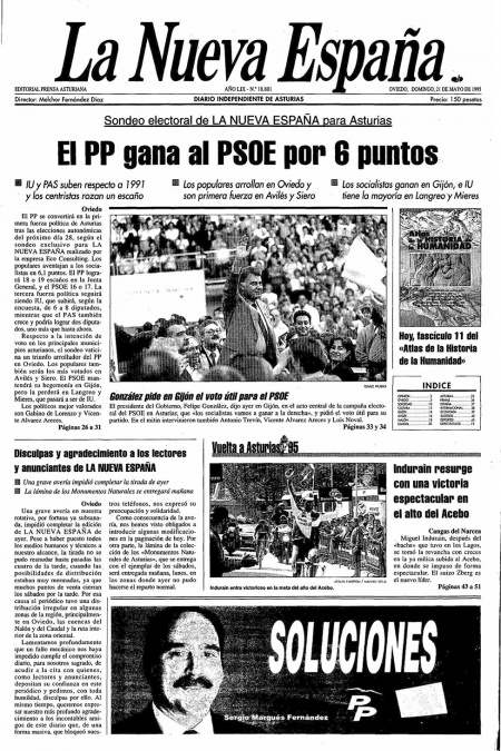 Portada Domingo 21 de  de 1995