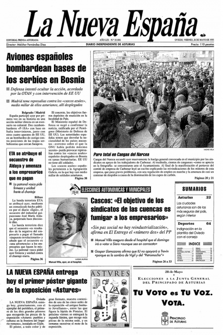 Portada Viernes 26 de  de 1995