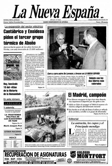 Portada Domingo 4 de  de 1995