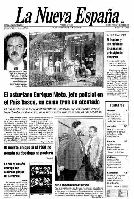 Portada Viernes 9 de  de 1995