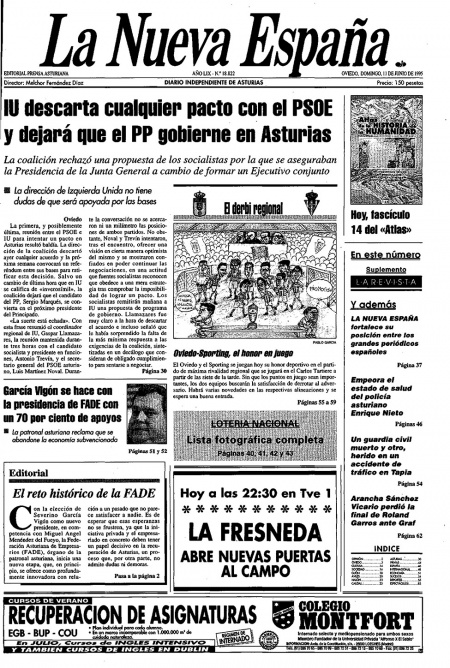 Portada Domingo 11 de  de 1995