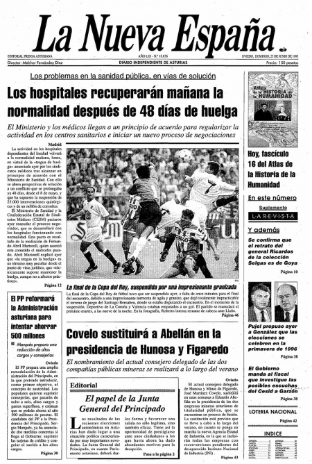 Portada Domingo 25 de  de 1995