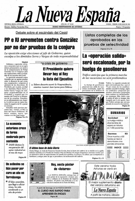 Portada Viernes 30 de  de 1995