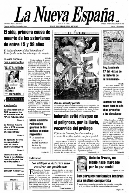 Portada Domingo 2 de  de 1995