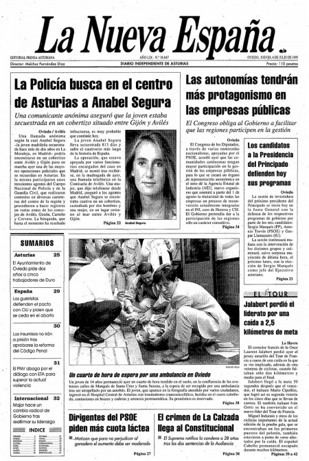 Portada Jueves 6 de  de 1995